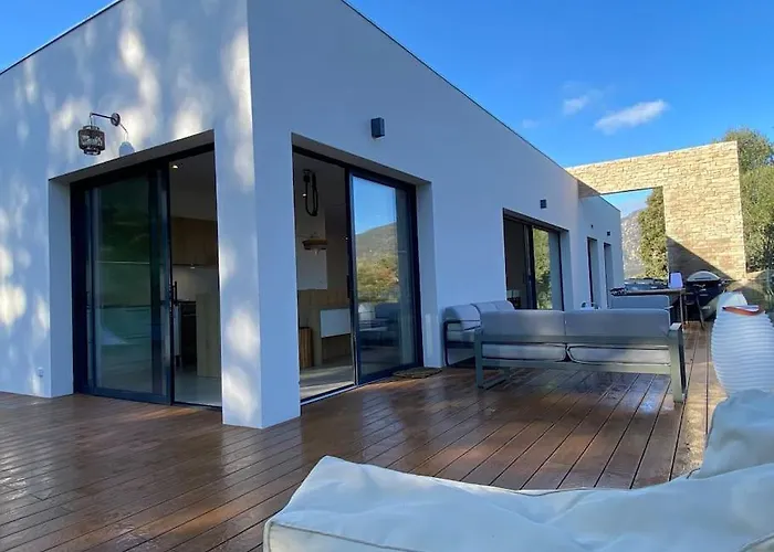 D'architecte Casa Mado Avec Piscine Vue Imprenable Willa Ajaccio (Corsica)