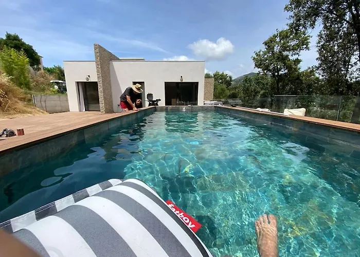 D'architecte Casa Mado Avec Piscine Vue Imprenable אז'אקסיו