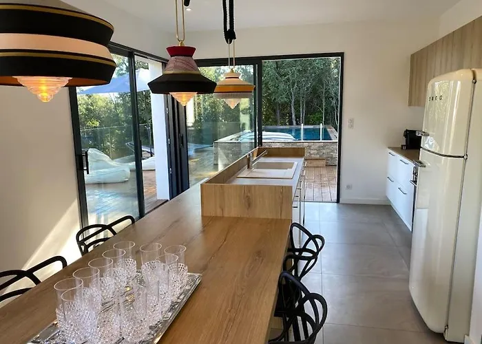 D'architecte Casa Mado Avec Piscine Vue Imprenable אז'אקסיו